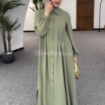 طقم مكون من قطعتين يجمع بين الأناقة العصرية واللمسة الكلاسيكية المحتشمة 🤌 مخدوم بأجود وأنواع الكريب كيجى طويل ومريح