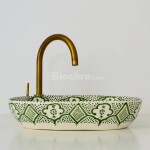 Handmade Floral Ceramic Sink - FassiSoul Art
