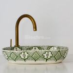 Handmade Floral Ceramic Sink - FassiSoul Art