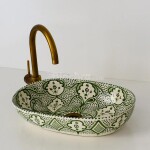 Handmade Floral Ceramic Sink - FassiSoul Art