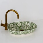 Handmade Floral Ceramic Sink - FassiSoul Art